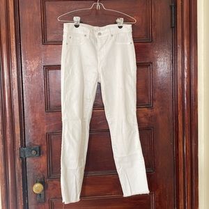 7 For All Mankind White Jeans
